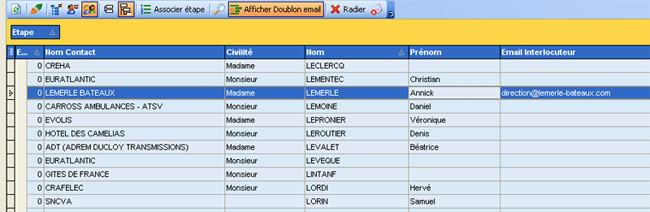 affiche doublons