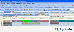 Vos actions dans le planning Le planning