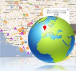 g&eacute;olocalisation des contacts et prospects