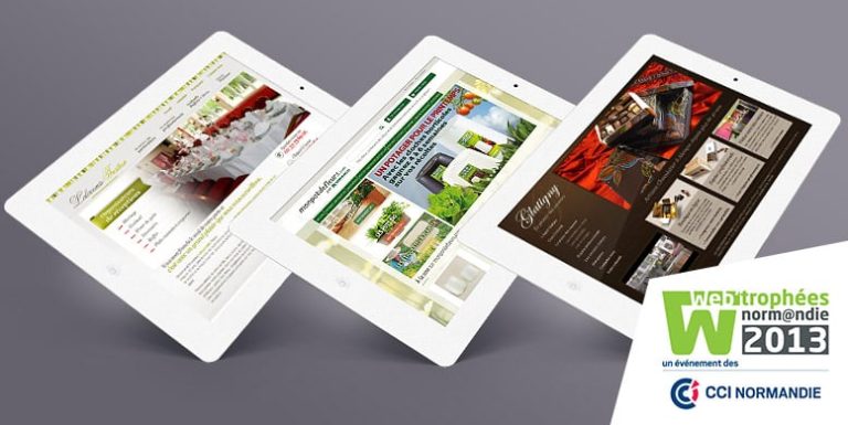 3 clients récompensés aux Web&rsquo;Trophées de Normandie 2013